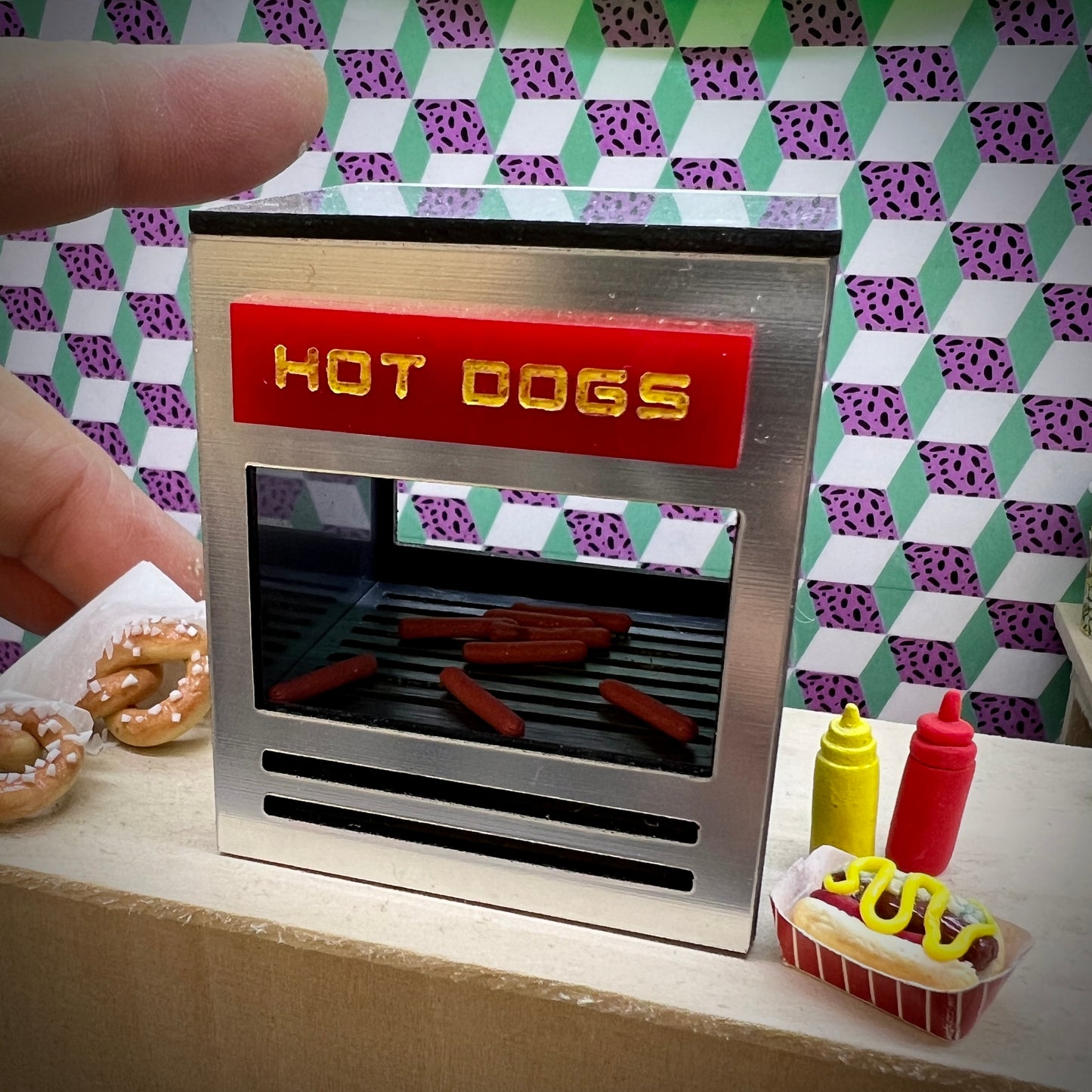 Hotdog Warmer Set 1:12 Scale