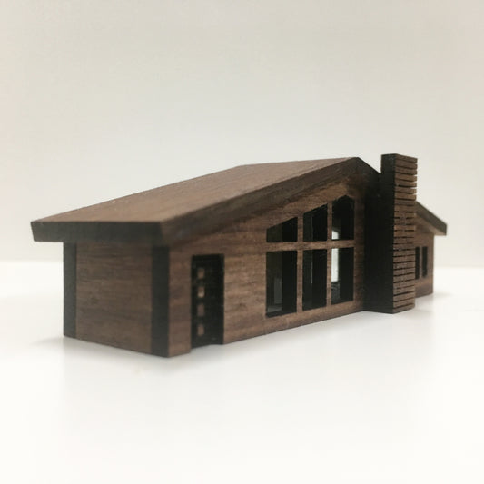 Midcentury Ranch Style House 1:148 N Scale