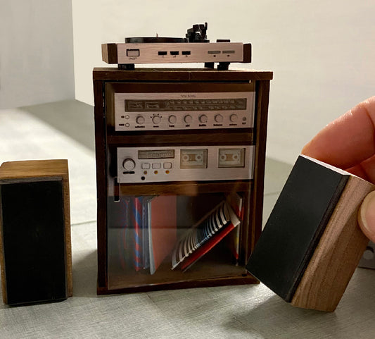 Stereo System with Speakers 1:12 Scale