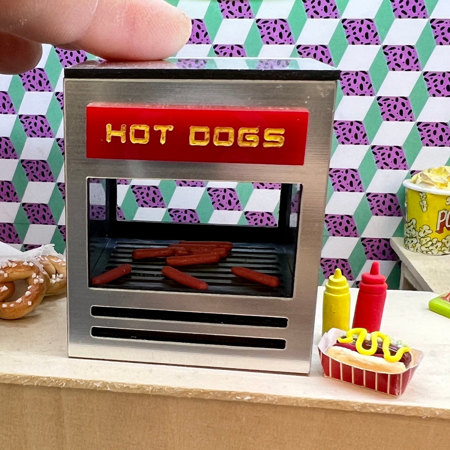 Hotdog Warmer Set 1:12 Scale
