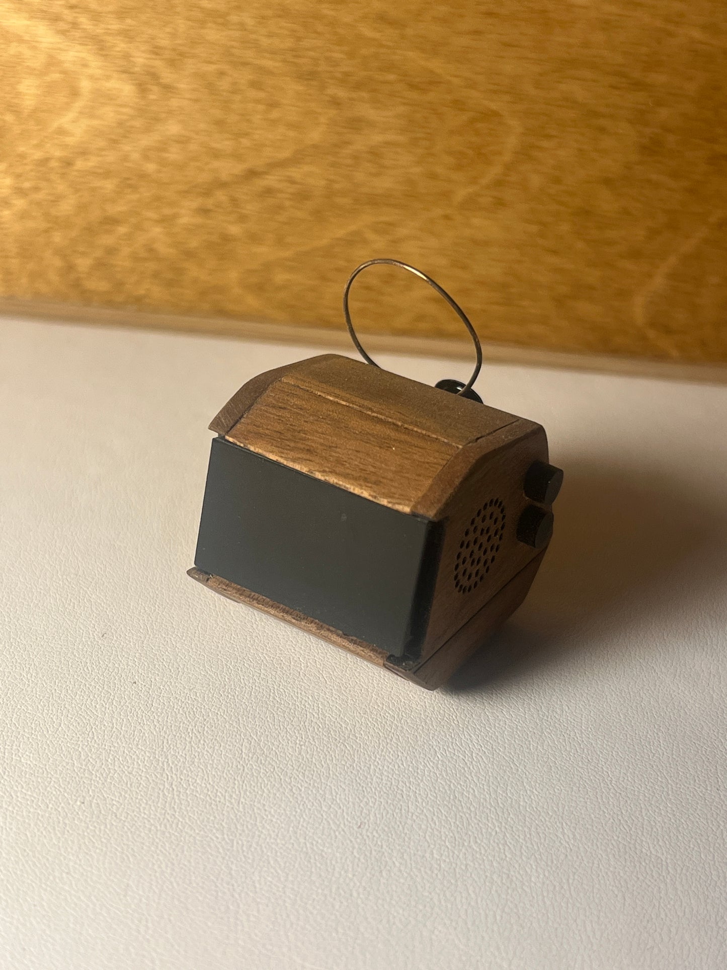 1960's Sci-Fi Walnut TV 1:12 Scale