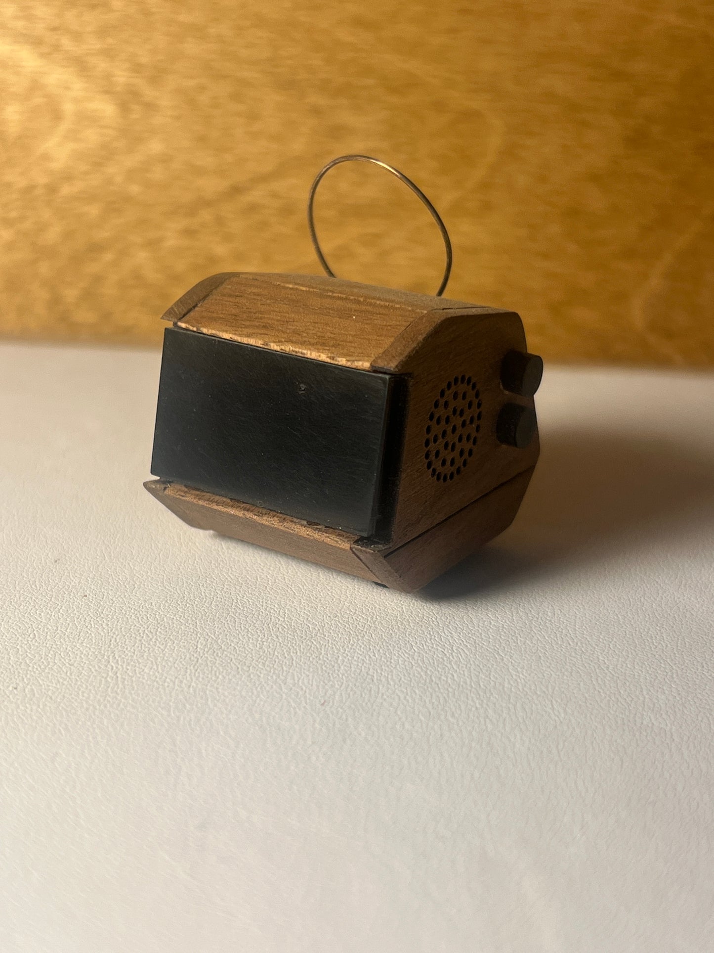 1960's Sci-Fi Walnut TV 1:12 Scale