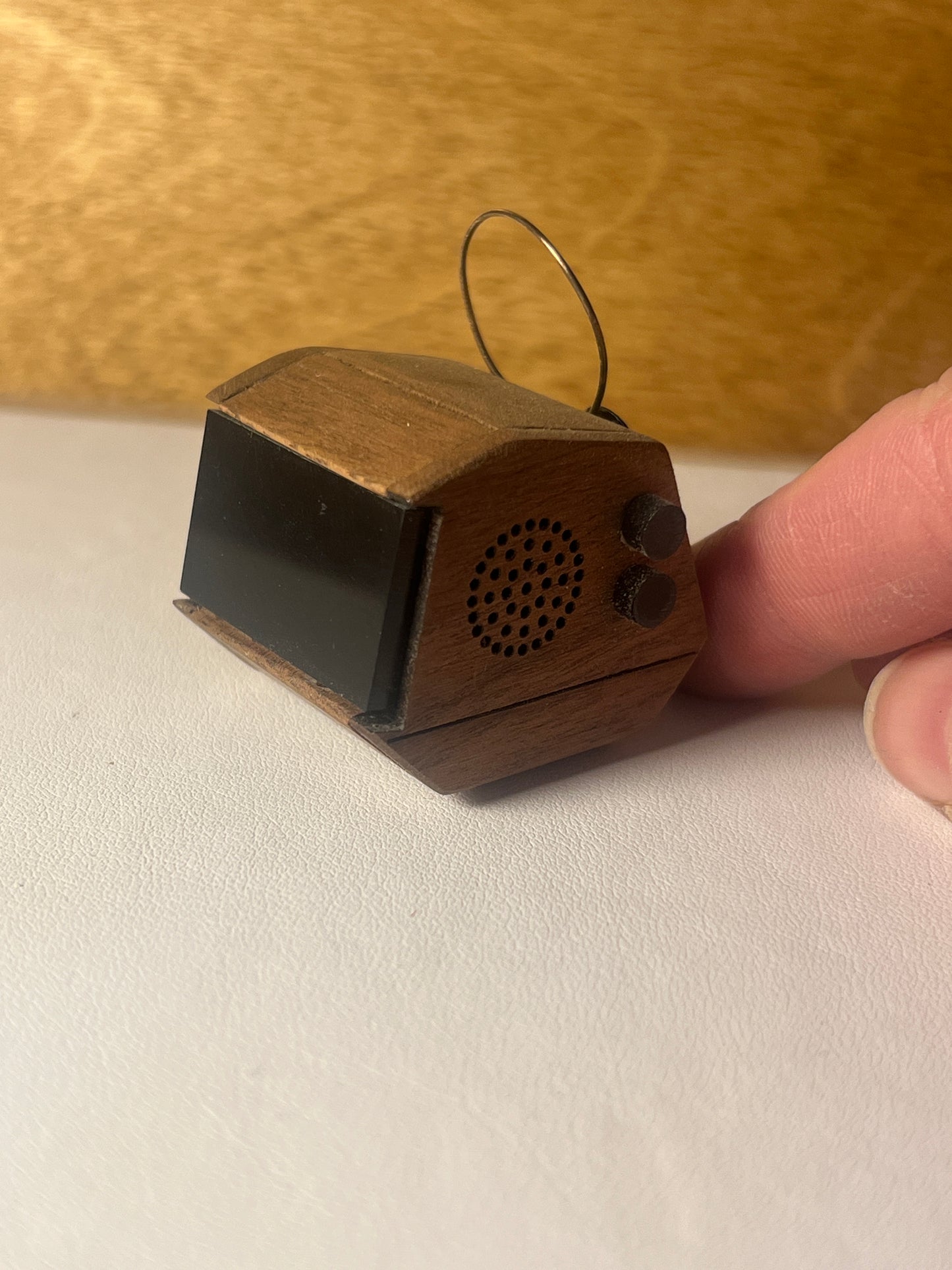 1960's Sci-Fi Walnut TV 1:12 Scale