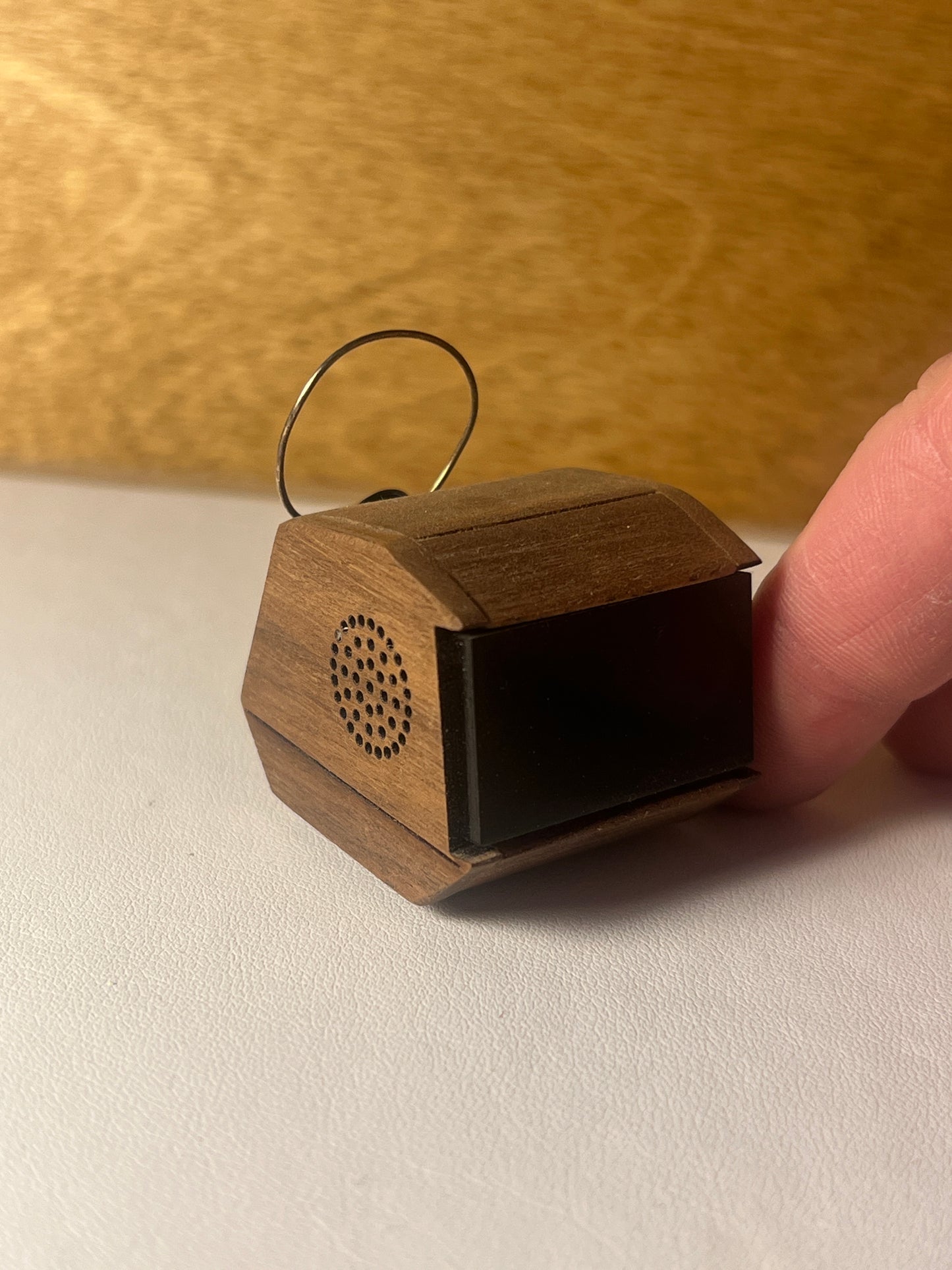 1960's Sci-Fi Walnut TV 1:12 Scale